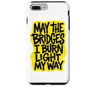Art Streetwear Jaune May The Bridges I Burn Light My Way Coque pour iPhone 7 Plus/8 Plus