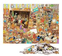 Art Studio Frenzy Puzzles en Bois pour Adultes 300 Pièces Décoration Intérieure Jeu De Défi Familial Cadeaux d'anniversaire pour Jeux Éducatifs Stress Relief Toy 300pcs (40x28cm)