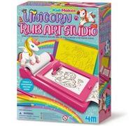 4M Industrial Development Kit d'art à frotter KidzMaker Licorne – rouleau papier 8 m – 4–10 ans