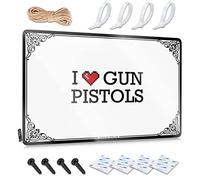 Art Stuff For Men Ready To Hang - I Love Gun Pistols Ideas for Kitchen Bar (30 x 40 cm)
