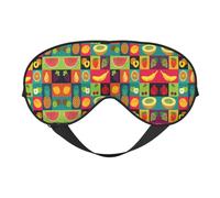 Art Style Masque de sommeil double face doux et confortable bloquant la lumière pour le repos de nuit