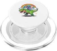 Art Style Pixel Éléphant T-Rex Tyrannosaure Graphisme 8 Bits PopSockets PopGrip pour MagSafe