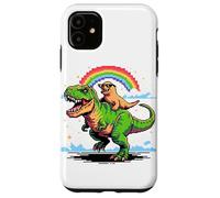 Art Style Pixel Lion de Mer T-Rex Tyrannosaure 8 Bits Coque pour iPhone 11