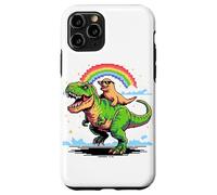 Art Style Pixel Lion de Mer T-Rex Tyrannosaure 8 Bits Coque pour iPhone 11 Pro