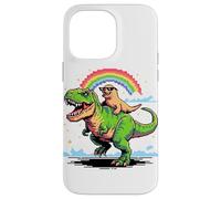 Art Style Pixel Lion de Mer T-Rex Tyrannosaure 8 Bits Coque pour iPhone 14 Pro Max