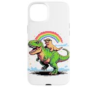 Art Style Pixel Lion de Mer T-Rex Tyrannosaure 8 Bits Coque pour iPhone 15 Plus