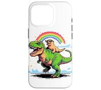 Art Style Pixel Lion de Mer T-Rex Tyrannosaure 8 Bits Coque pour iPhone 16 Pro