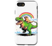Art Style Pixel Lion de Mer T-Rex Tyrannosaure 8 Bits Coque pour iPhone SE (2020) / 7 / 8