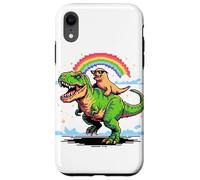 Art Style Pixel Lion de Mer T-Rex Tyrannosaure 8 Bits Coque pour iPhone XR