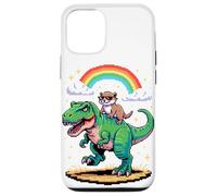 Art Style Pixel Loutre T-Rex Tyrannosaure Graphisme 8 Bits Coque pour iPhone 12/12 Pro