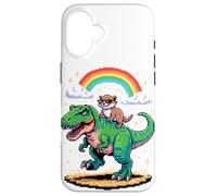 Art Style Pixel Loutre T-Rex Tyrannosaure Graphisme 8 Bits Coque pour iPhone 16