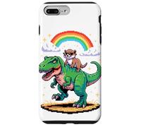 Art Style Pixel Loutre T-Rex Tyrannosaure Graphisme 8 Bits Coque pour iPhone 7 Plus/8 Plus
