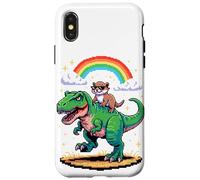 Art Style Pixel Loutre T-Rex Tyrannosaure Graphisme 8 Bits Coque pour iPhone X/XS