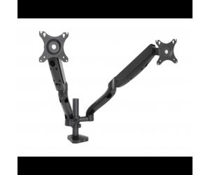 ART Support Bureau Double Écran L-18GD (10-32") VESA 75/100mm, Inclinaison -50°/+35°, Rotation 360°, USB 3.2 Gen 1, Max 9kg