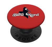 Art sur Un pic pileated, Illustration d'observation d'oiseaux, Nerd d'oiseaux PopSockets PopGrip Adhésif