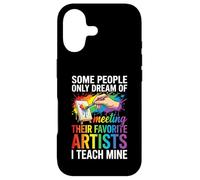 Art Teacher Appreciation I Teach Mine Colorful Paint Coque pour iPhone 17