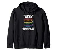 Art Teacher Color Theory Crayon de Couleurs complémentaires Humour Sweat à Capuche