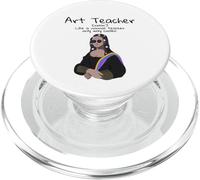 Art Teacher Definition Mona Lisa Artiste Amusant pour enseigner l'art PopSockets PopGrip pour MagSafe