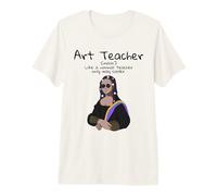 Art Teacher Definition Mona Lisa Artiste Amusant pour enseigner l'art T-Shirt Haut de Gamme