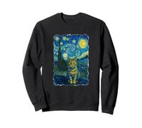 Art - The Staring Cat Van Gogh Sweatshirt