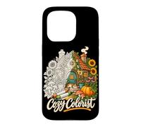 Art Thérapeutique pour Amateurs de Chats et Fleurs Coque pour iPhone 15 Pro