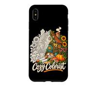 Art Thérapeutique pour Amateurs de Chats et Fleurs Coque pour iPhone XS Max