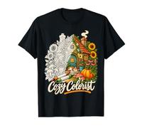 Art Thérapeutique pour Amateurs de Chats et Fleurs T-Shirt Graphique avec Valeur