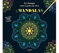 Art-thérapie Cartes à gratter anti-stress Mandalas