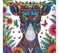 Art Therapy Animals and Birds Adult Colouring Book: Mindful coluring book for adults, helps in calming activity and also relieves stress and anxiety.