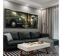 Art Toile Peinture Diligent Chien Réparateur Drôle Mur Art Affiche et Impressions Moderne Salon Garage Home Decor Image 60x125cm(24x49in) Sans Cadre