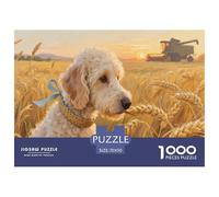 Art toilettage de Caniche pour Adultes 1000 Pièces Animal Puzzles Cadeaux d'anniversaire pour Noël Jeu De Défi Familial Jeux Éducatifs Décoration Stress Relief Toy 70x50cm/1000pcs