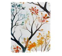 Art Tree Couverture de livre remplaçable en cuir PU réutilisable Convient pour ordinateurs portables de 148 x 210 mm