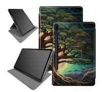Art Tree - Étui pour Samsung Galaxy Tab S7 (2020) / S8 Tablet (2022) 11 pouces, support pliable rotatif à 360 degrés, plusieurs angles de vision, avec mise en veille/réveil automatique