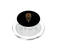 Art Tribal indigène en Plumes de Tournesol PopSockets PopGrip pour MagSafe