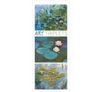 Art Triplets 2027: Schmaler Kunstkalender. Wandkalender mit farblich abgestimmten Kunstwerken im Hochformat: 28,5 x 69 cm