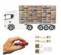 ART TWIST HOME ArtTwist Vitrine pour Collection avec 80 Compartiments | Armoire Vitrine Murale 78,5cm x 40cm x 4cm pour Hot Wheels ou Matchbox | Etagere Figurine (LKW K03S)