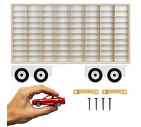 ART TWIST HOME Bande Annonce pour Vitrine pour Collection avec 80 Compartiments | Armoire Vitrine Murale 78,5cm x 40cm x 4cm pour Hot Wheels ou Matchbox | Etagere Figurine (003B)