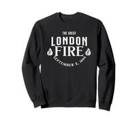 Art typographique Historique Vintage Great London Fire 1666 Sweatshirt