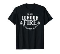 Art typographique Historique Vintage Great London Fire 1666 T-Shirt