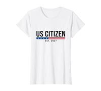 Art typographique Patriotique américain de la naturalisation T-Shirt Graphique avec Valeur