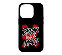 Art typographique Vieilli de Motivation Break The Mold Coque pour iPhone 14 Pro