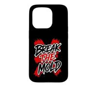 Art typographique Vieilli de Motivation Break The Mold Coque pour iPhone 15 Pro