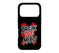 Art typographique Vieilli de Motivation Break The Mold Coque pour iPhone 17 Pro