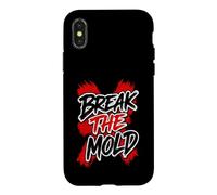 Art typographique Vieilli de Motivation Break The Mold Coque pour iPhone X/XS