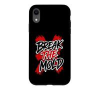 Art typographique Vieilli de Motivation Break The Mold Coque pour iPhone XR
