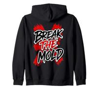 Art typographique Vieilli de Motivation Break The Mold Sweat à Capuche