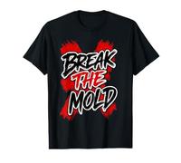 Art typographique Vieilli de Motivation Break The Mold T-Shirt Graphique avec Valeur
