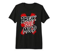 Art typographique Vieilli de Motivation Break The Mold T-Shirt Haut de Gamme