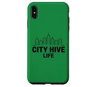 Art Urbain de la Ligne d'horizon d'un Apiculteur Urbain Coque pour iPhone XS Max