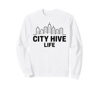 Art Urbain de la Ligne d'horizon d'un Apiculteur Urbain Sweatshirt